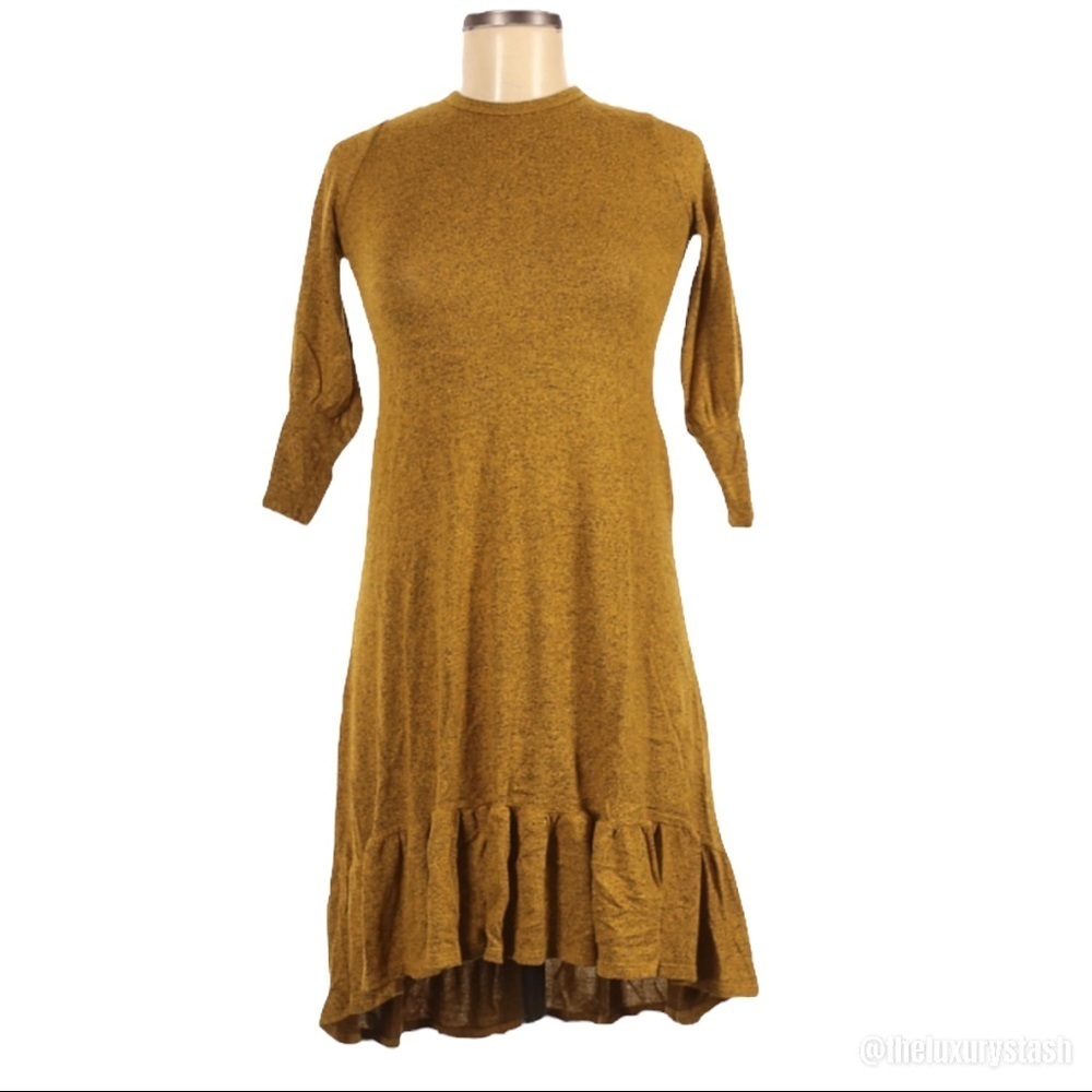 ⚫️ Newme Apparel Casual mustard Dress Size 6​​​